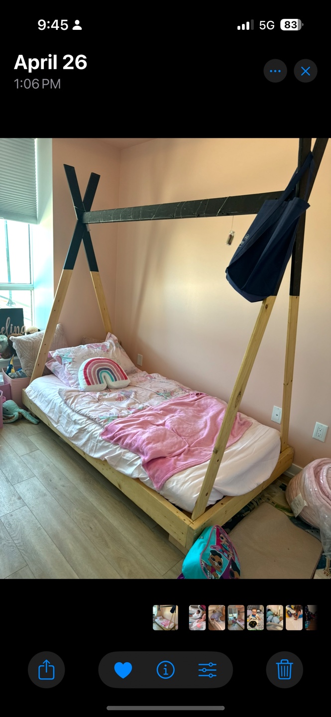 Twin Teepee Bed Frame