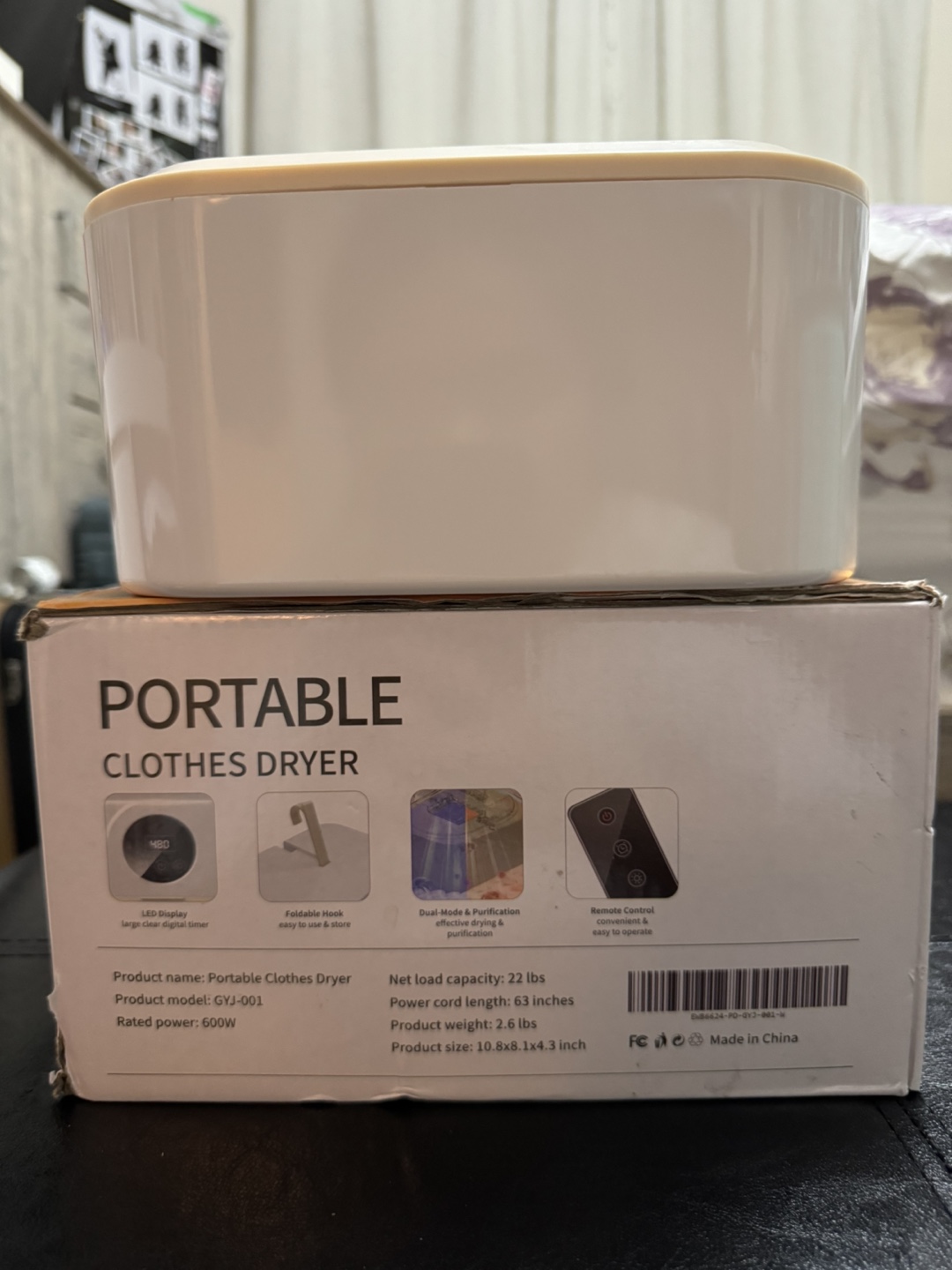 Portable Clothes Dryer New in Box - photo 3