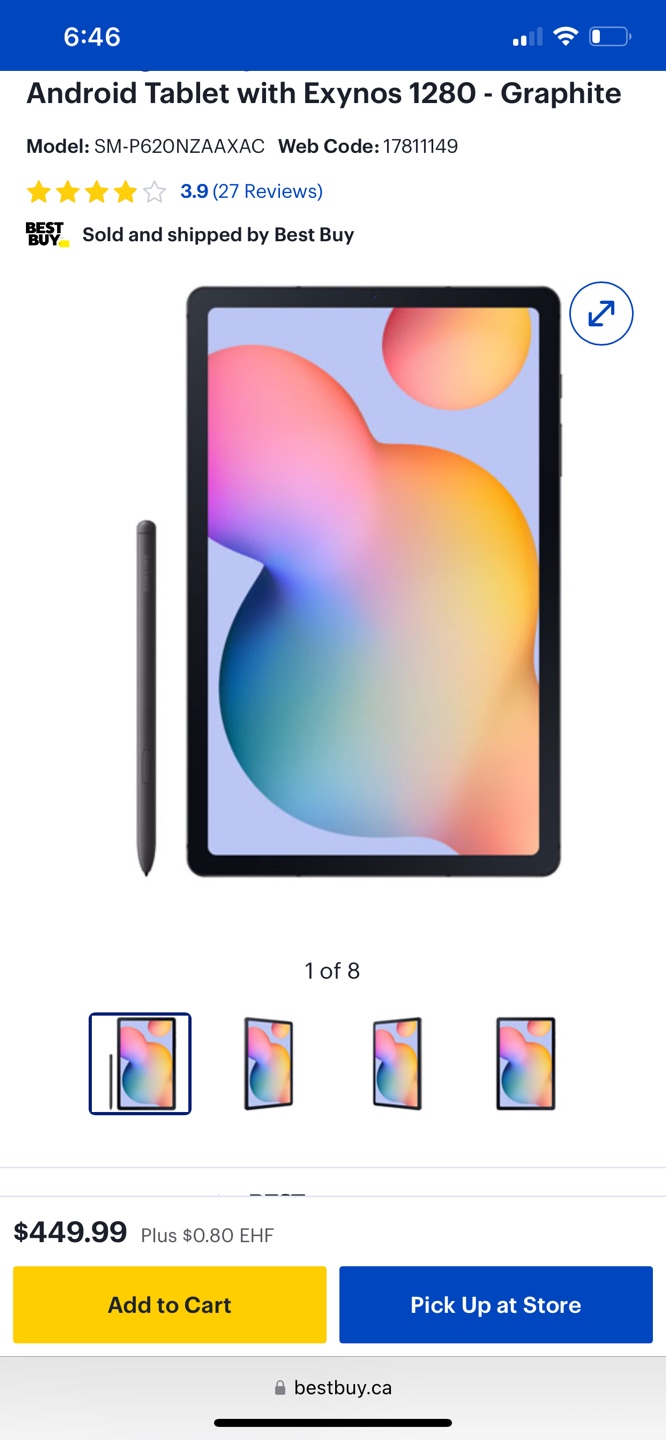 Samsung Galaxy Tab S6 Lite