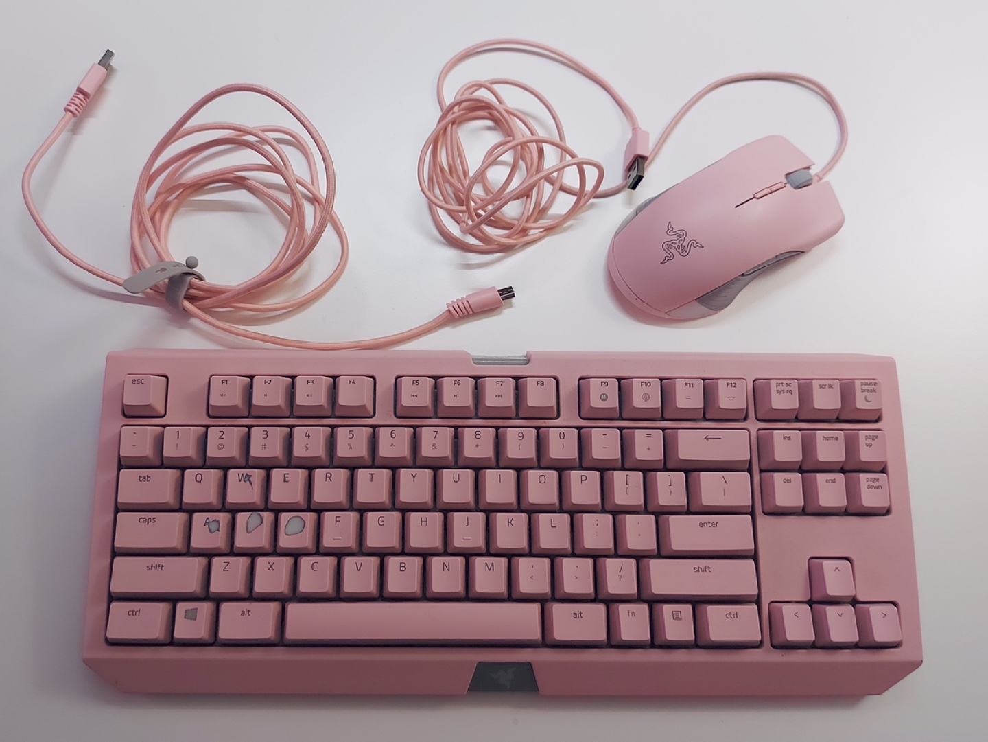 Razer Pink Gaming Keyboard and Mouse