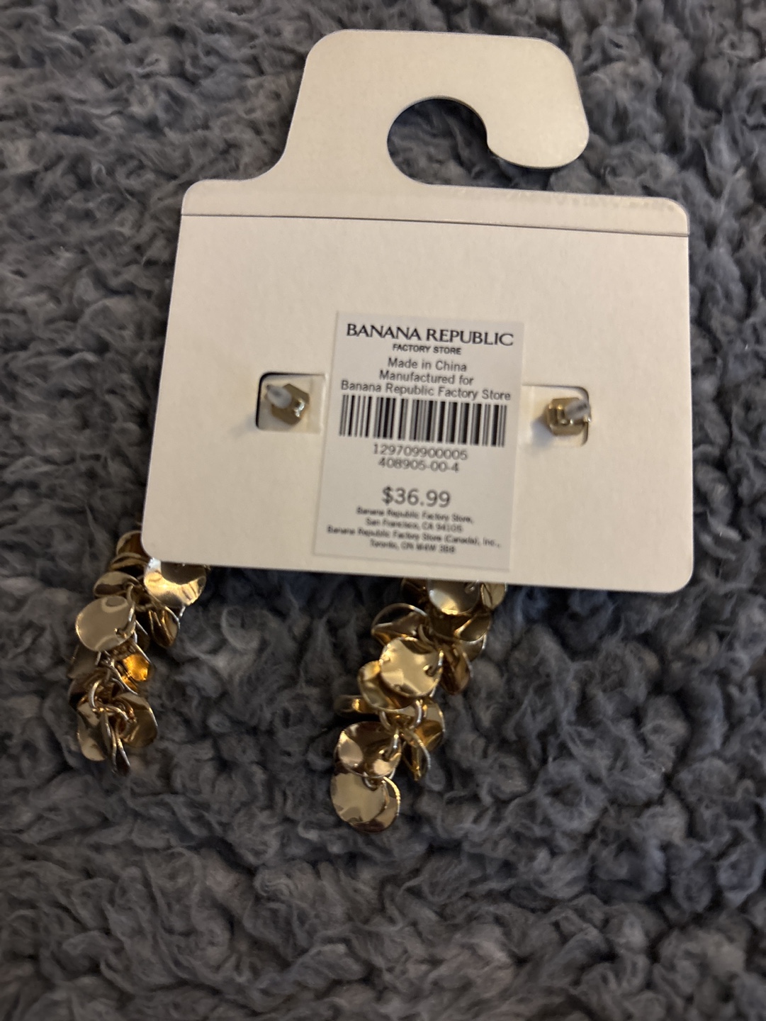 Banana Republic Gold Dangle Earrings - photo 2
