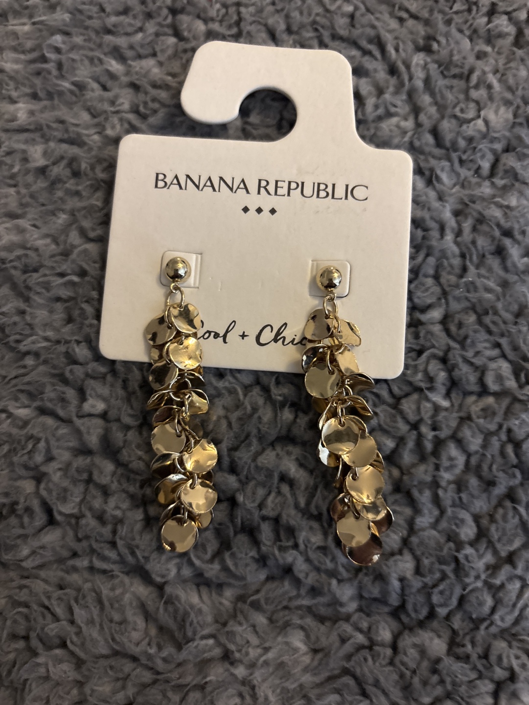 Banana Republic Gold Dangle Earrings
