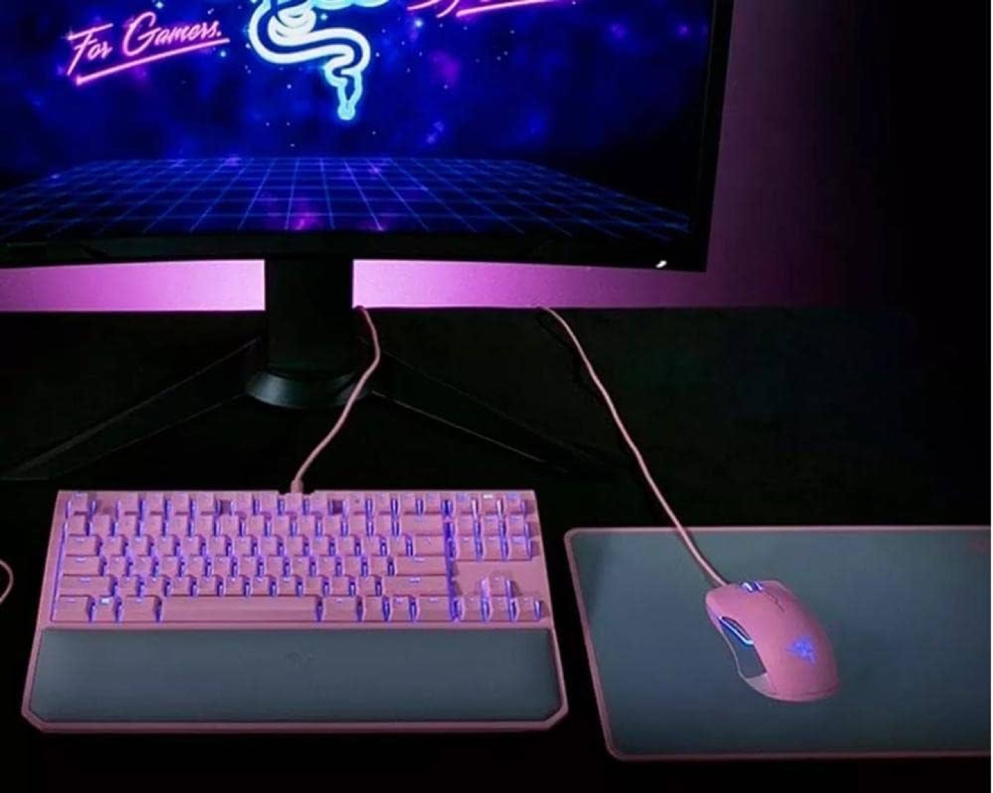 Razer Pink Gaming Keyboard and Mouse - photo 5