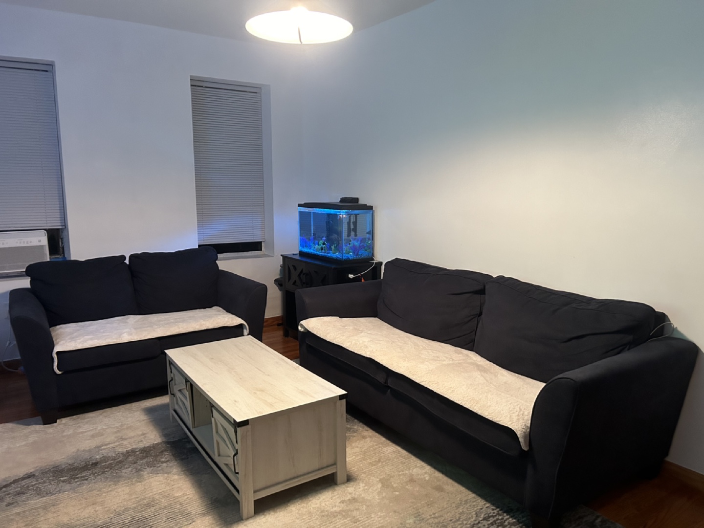 Black Fabric Sofa - photo 2