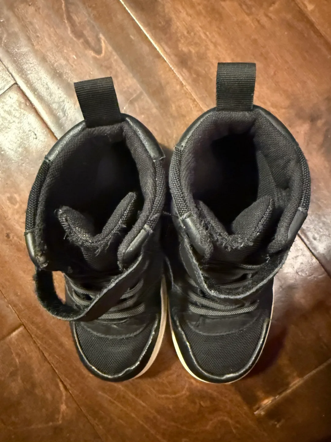 H&M Black High Top Sneakers kids size 12.5 image indicator(2)