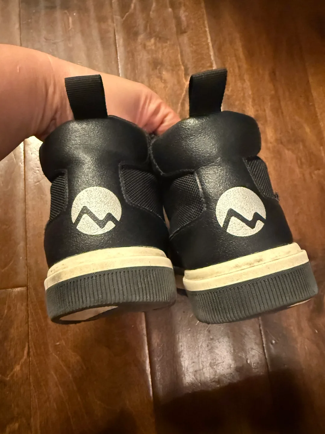 H&M Black High Top Sneakers kids size 12.5 image indicator(3)