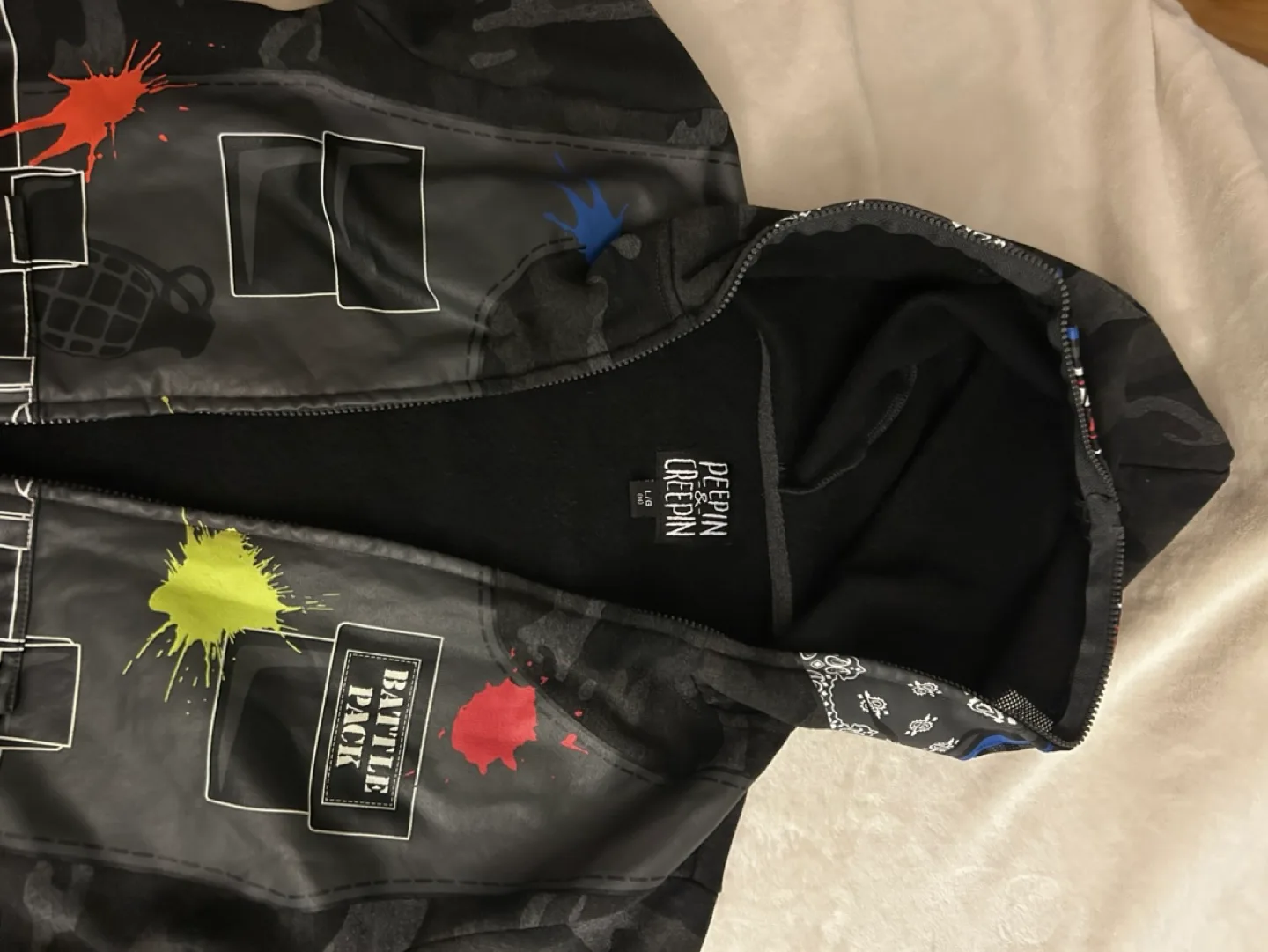 Peepin & Creepin Camo Zip-Up Hoodie image indicator(2)