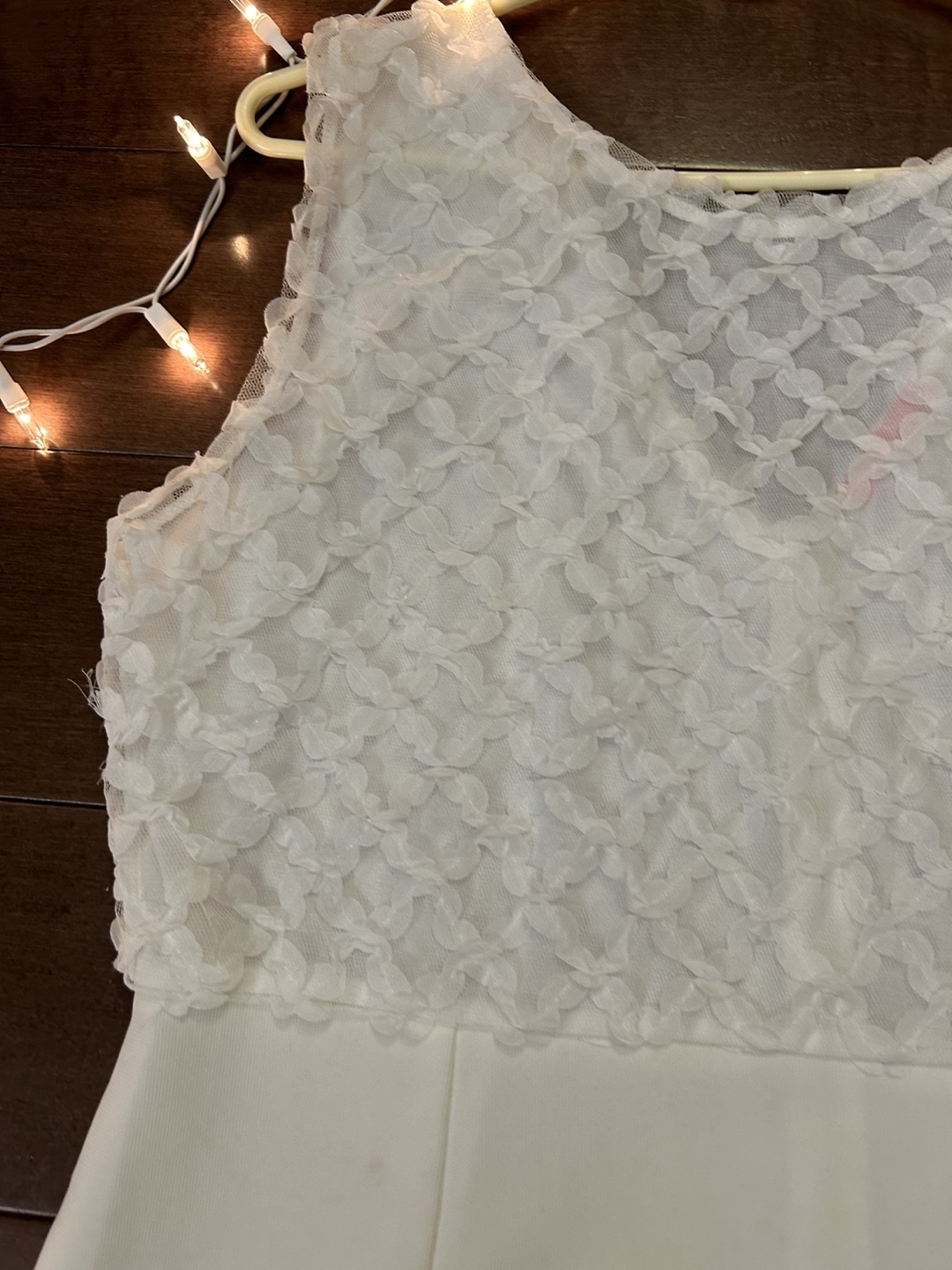 White Floral Detail Dress - photo 3