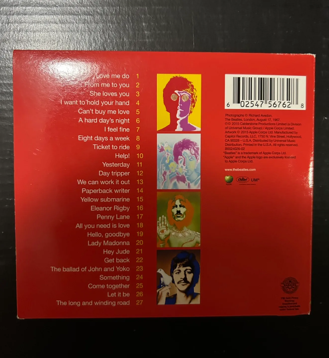 The Beatles “1” CD image indicator(2)