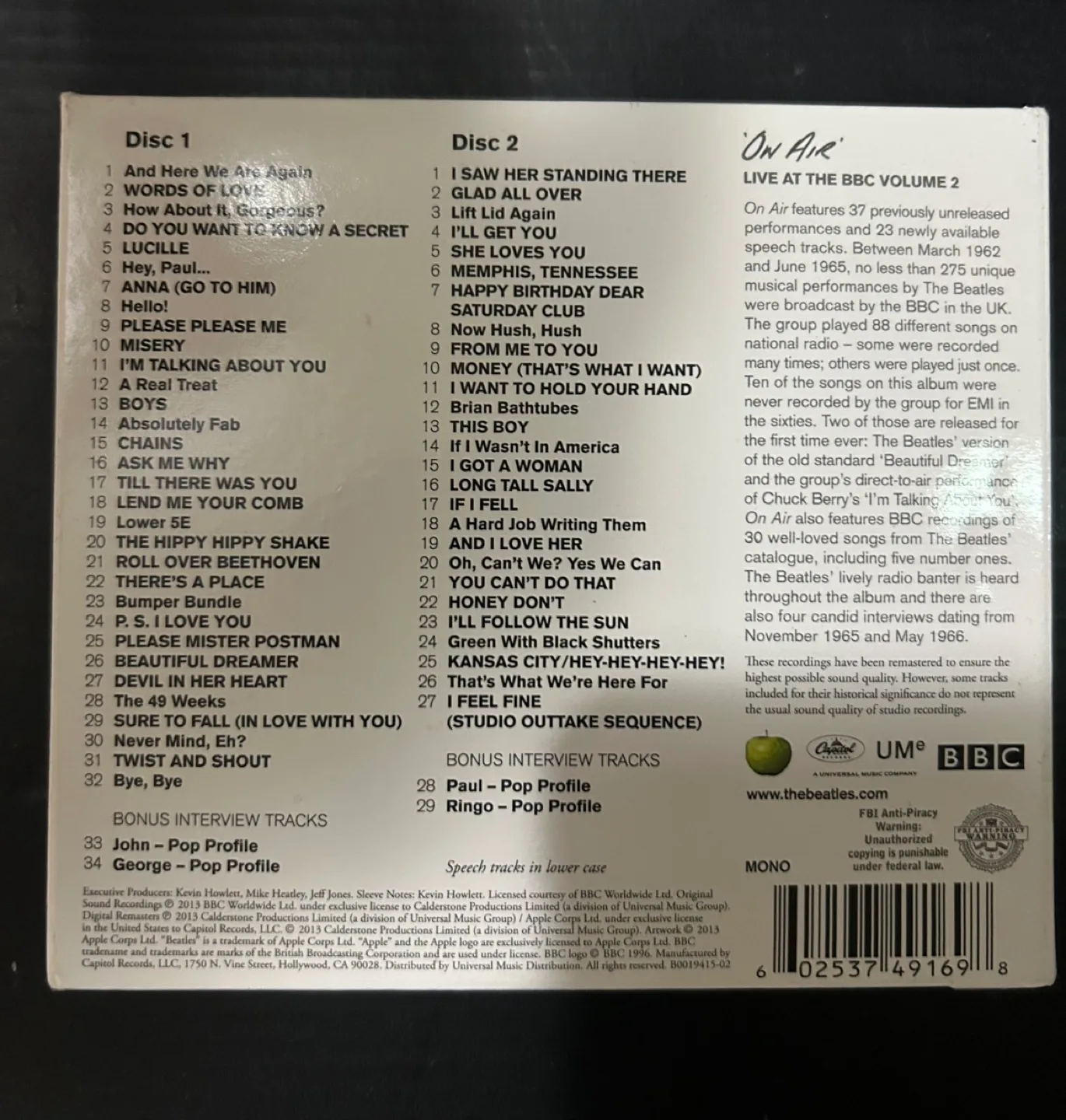 The Beatles - On Air - Live at the BBC Volume 2 (2CD) image indicator(2)