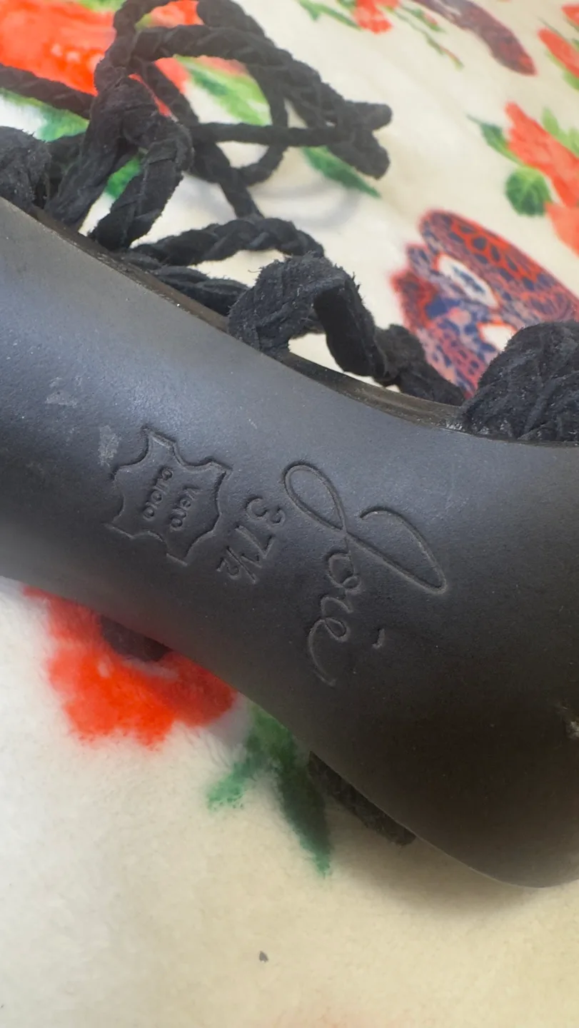 Joie Black  Lace Up Heels size 7.5 image indicator(6)