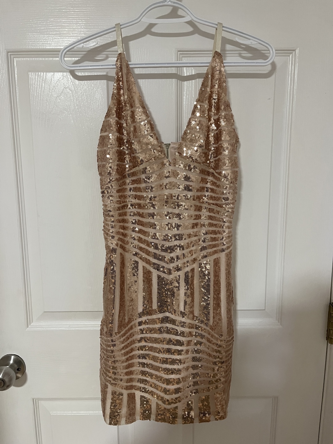 PinkGold Sequin Mini Dress