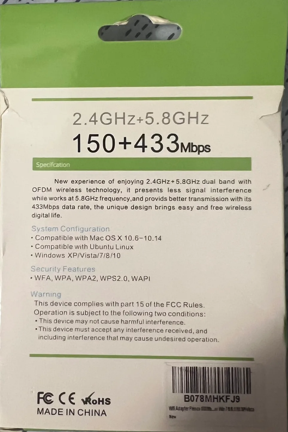 Abgnac Wi-Fi Nano 11AC Adapter image indicator(2)