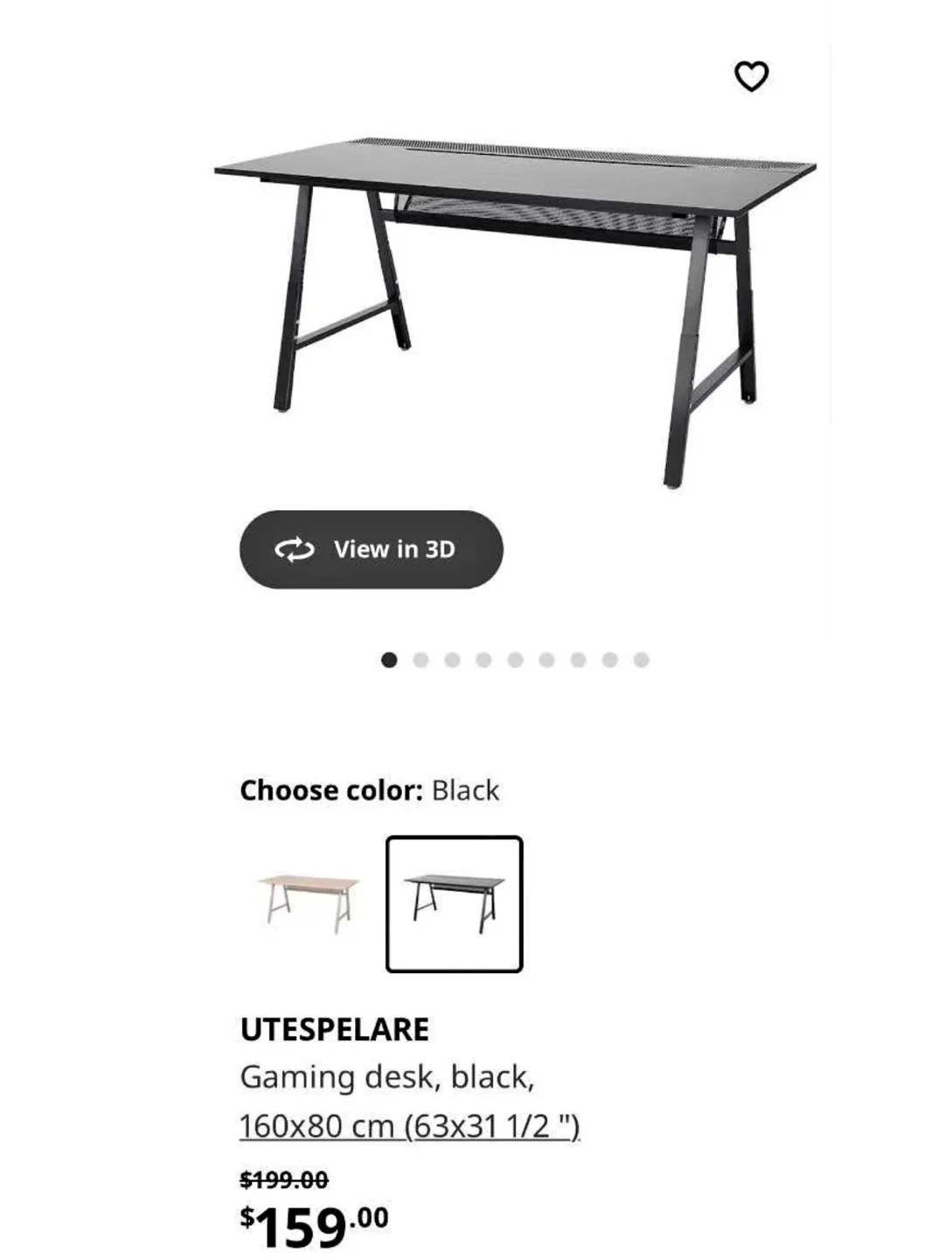 IKEA UTESPELARE Gaming Desk thumbnail