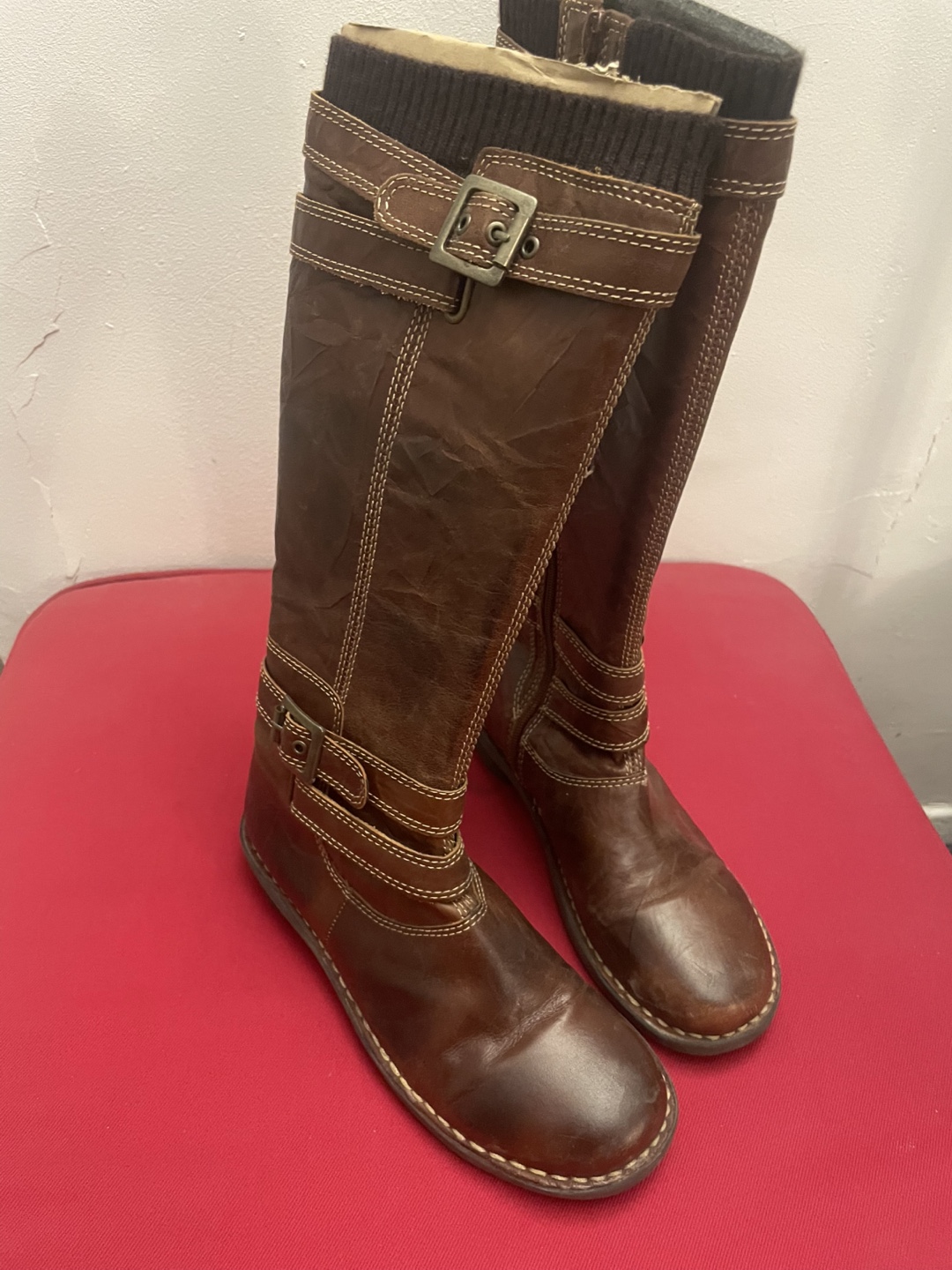 Aldo Leather Knee-High Boots