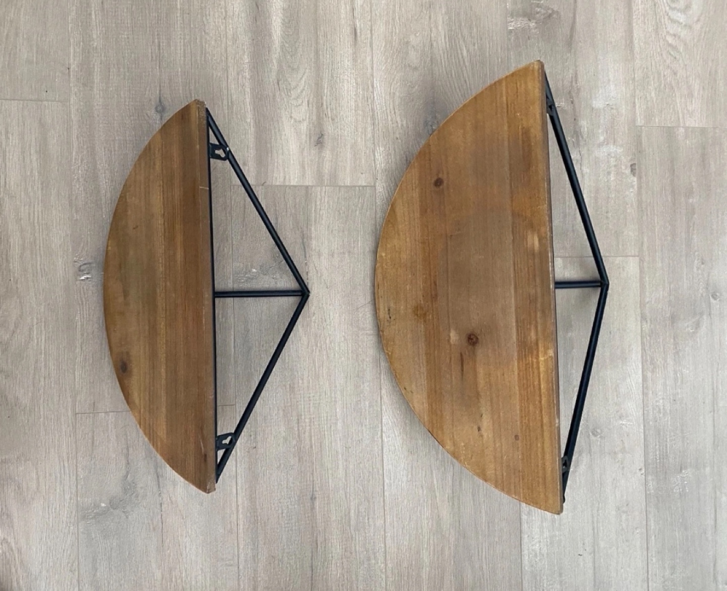 Set of 2 Wooden Wall Shelves - photo 3