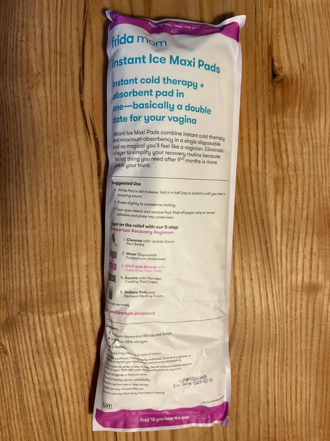 Frida Mom Instant Ice Maxi Pads image indicator(2)