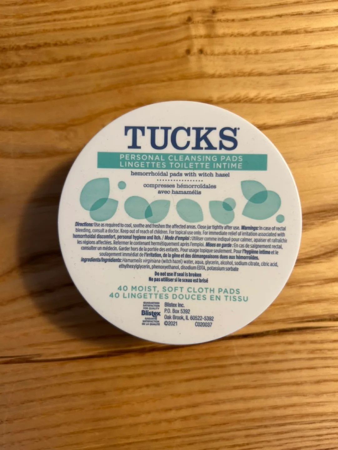 Tucks Cleansing Soothing Pads with witch hazel thumbnail