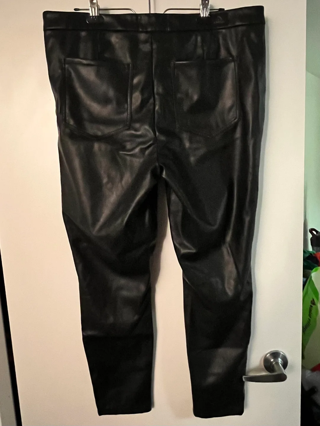 #freecycle JORDACHE Black Faux Leather Pants image indicator(3)