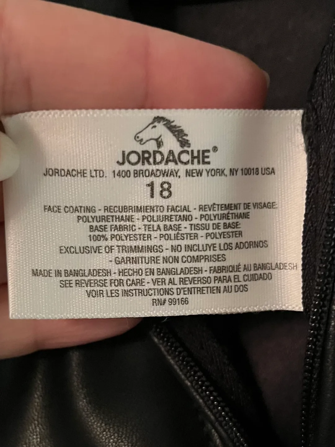#freecycle JORDACHE Black Faux Leather Pants image indicator(7)