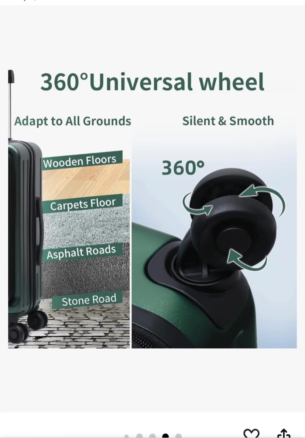 Tydeckare 20 inch carryon luggage image indicator(5)