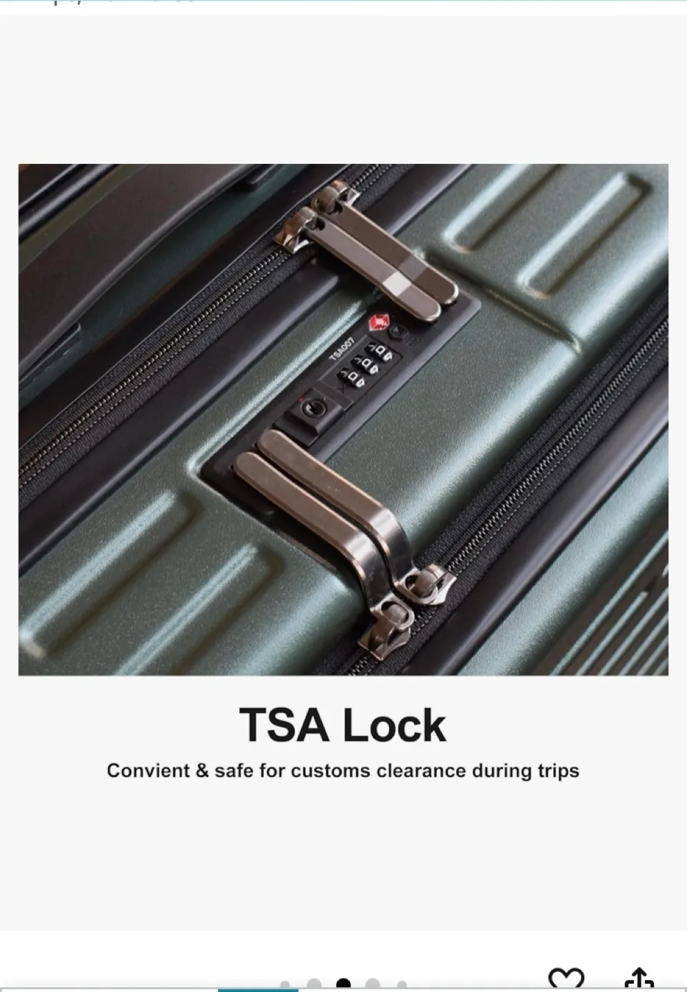 Tydeckare 20 inch carryon luggage image indicator(6)