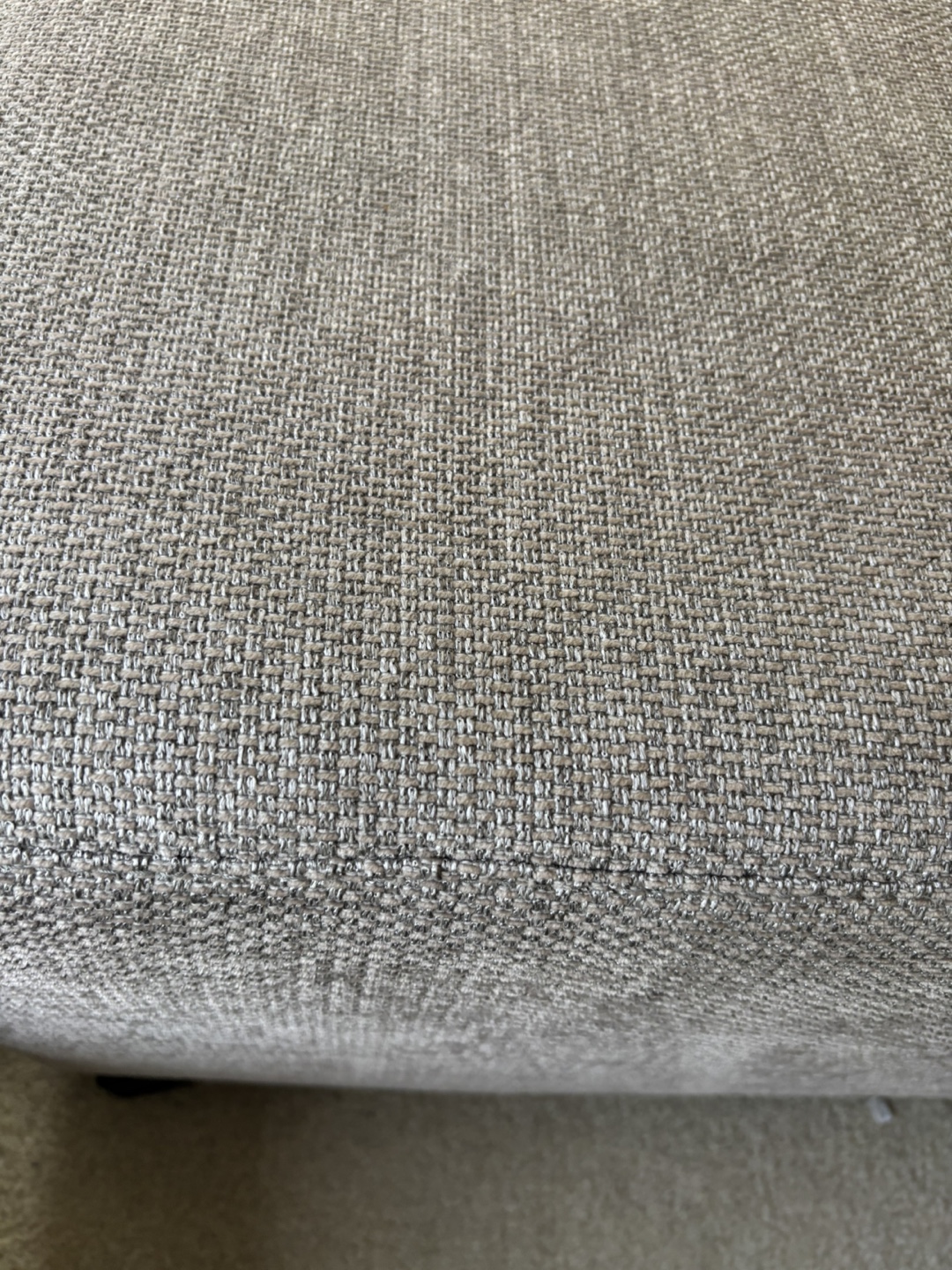 Grey Fabric Ottoman - photo 2