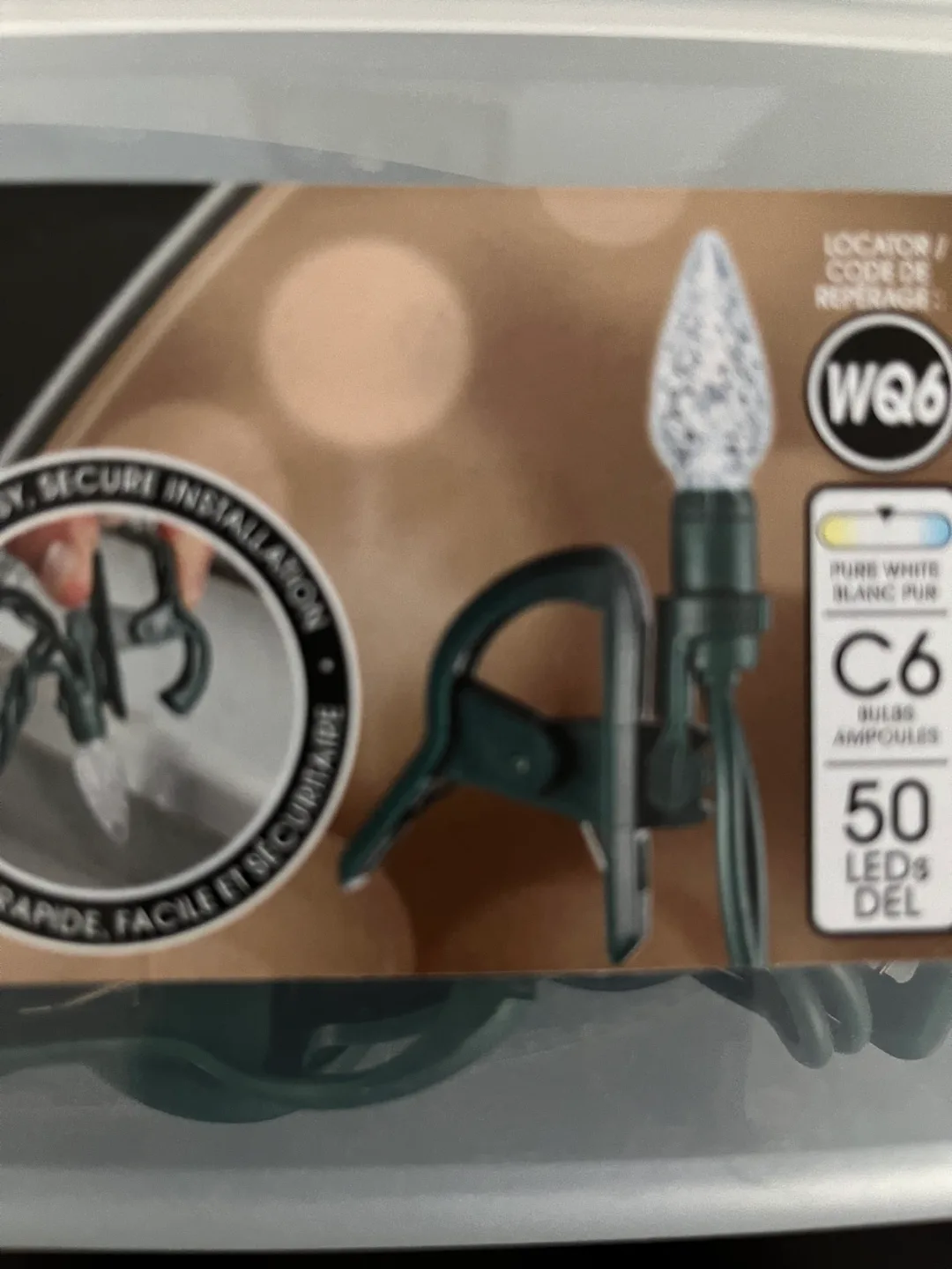 50-Count White LED Christmas Lights with Clips image indicator(6)