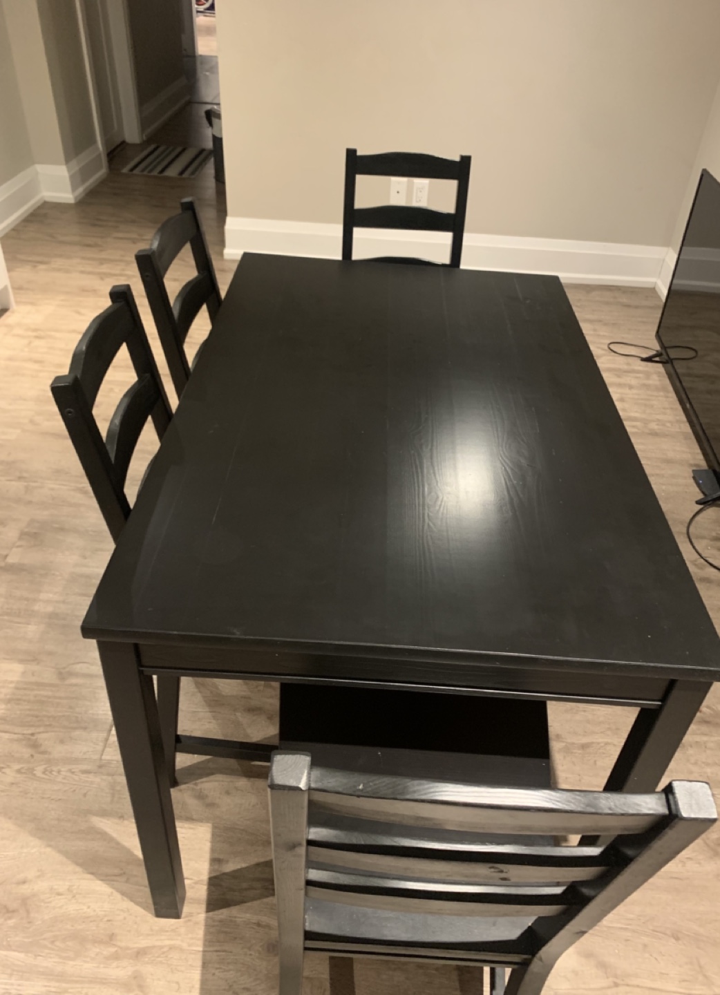 IKEA 4-person Dining Table & Chairs - photo 2