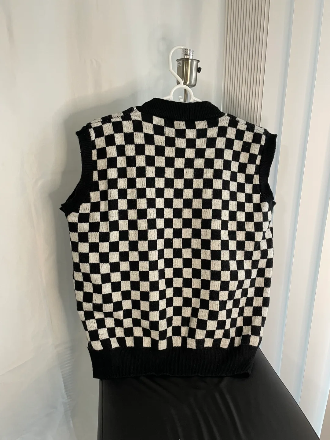 Oak + Fort Checkered Knit Vest image indicator(6)