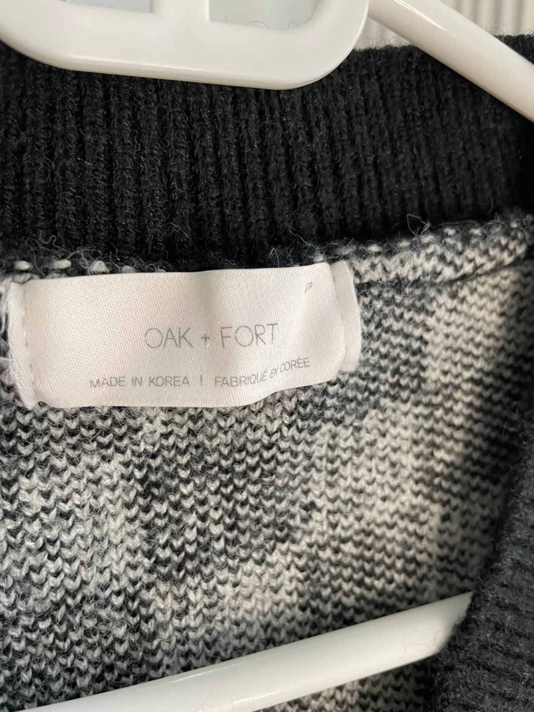 Oak + Fort Checkered Knit Vest image indicator(2)