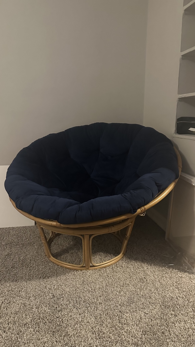 Blue Papasan Chair