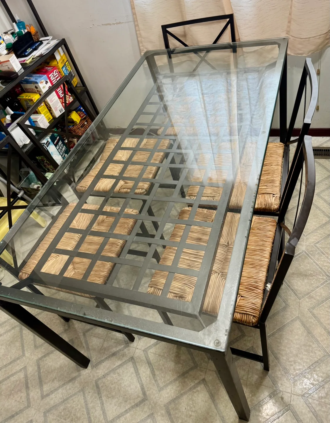 Glass Top Dining Table Set image indicator(2)