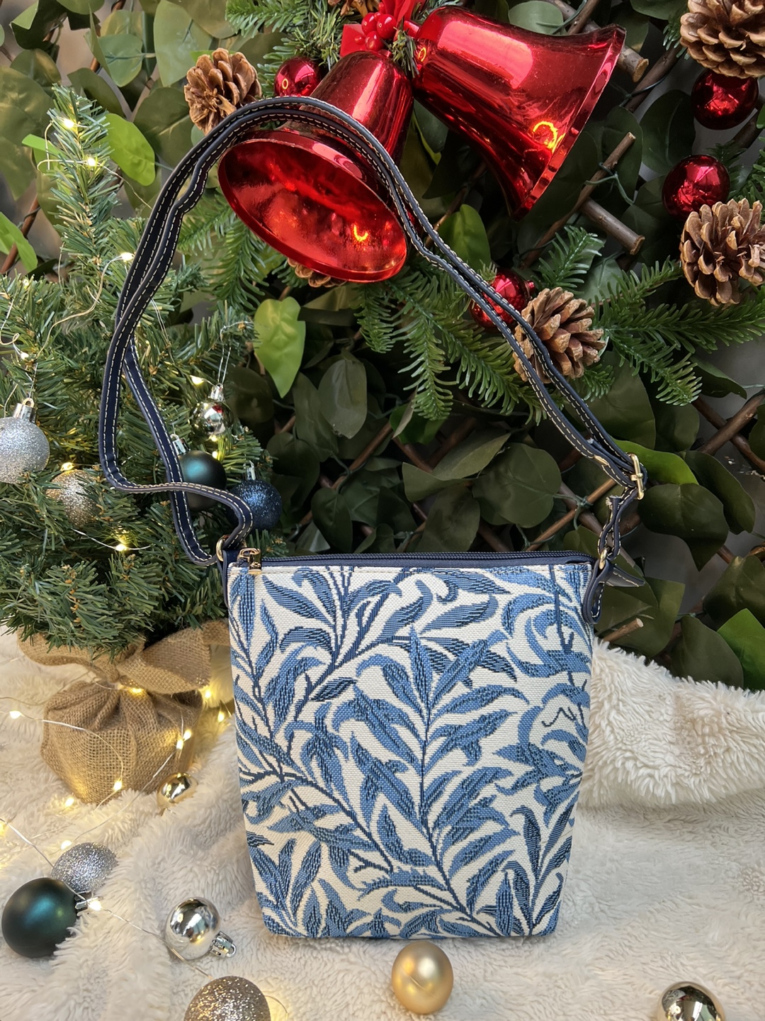 Cross body purse with pockets - winter edition (2 pockets) - photo 3