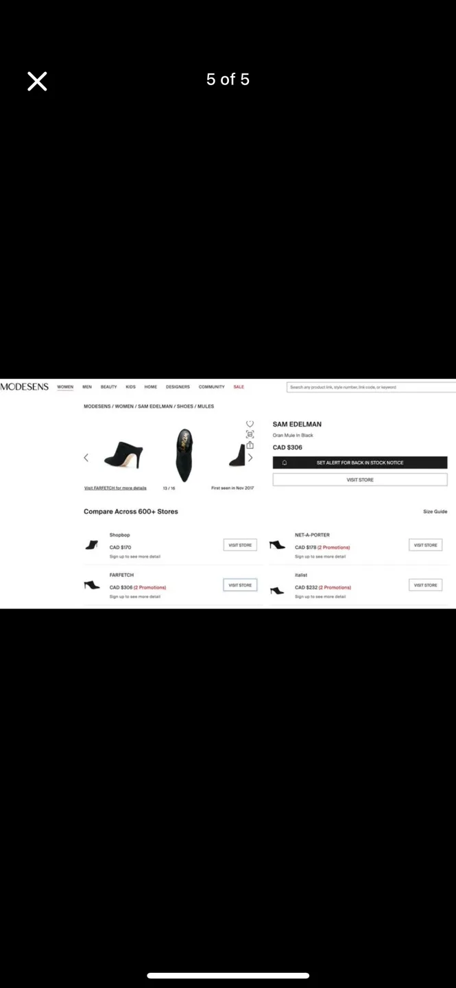 BNIB sam edelman size 9.5 suede mules image indicator(5)