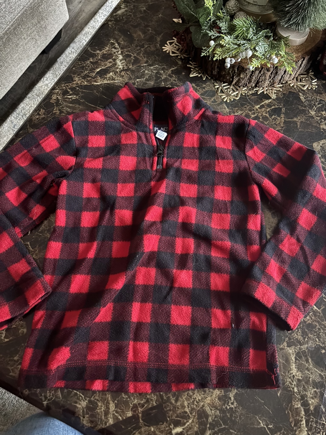 Plaid Fleece Pullover