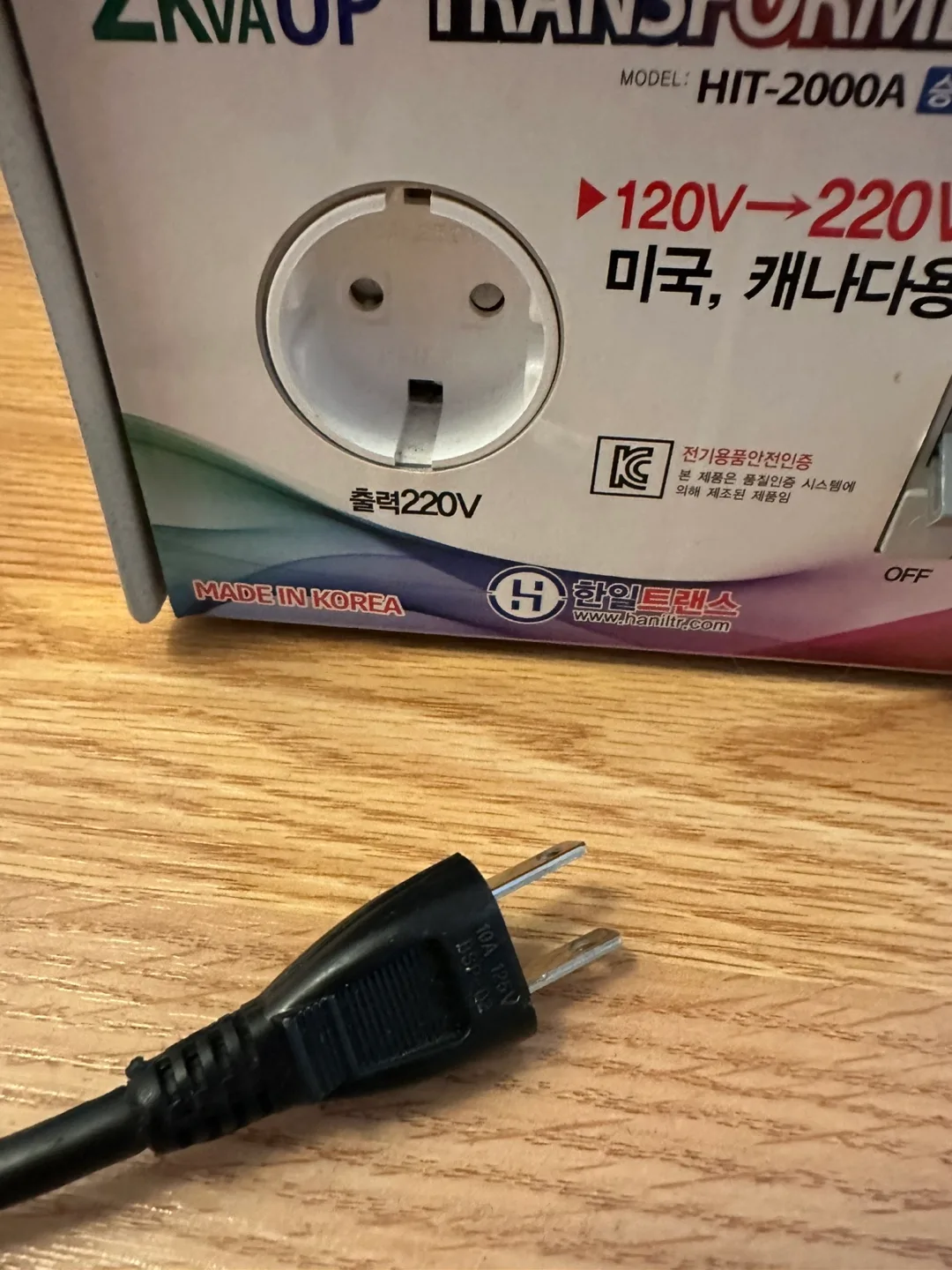 2KVA UP Transformer HIT-2000A 120V to 220V image indicator(2)