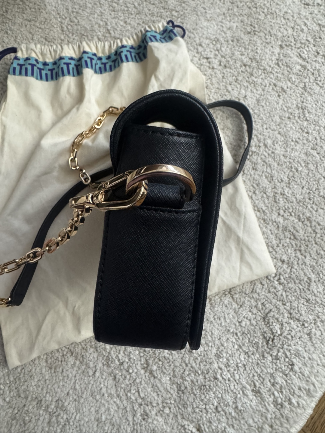 Authentic Tory Burch Black Chain Bag - photo 4