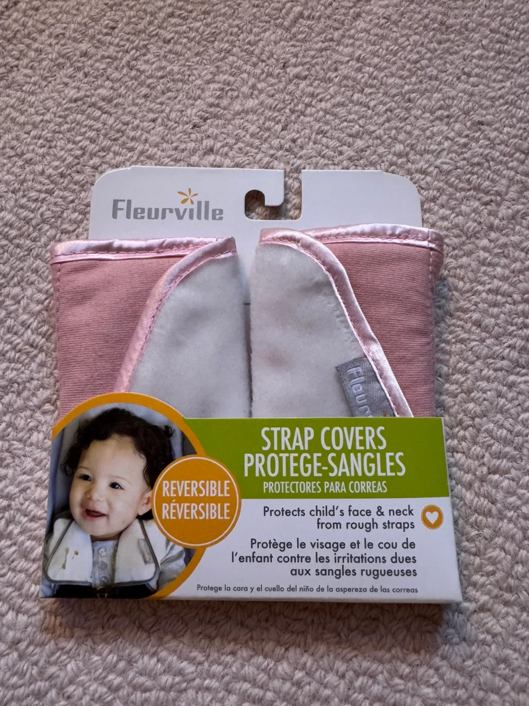 Fleurville Strap Covers - Pink image indicator(2)