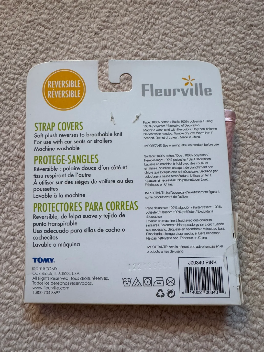 Fleurville Strap Covers - Pink image indicator(3)