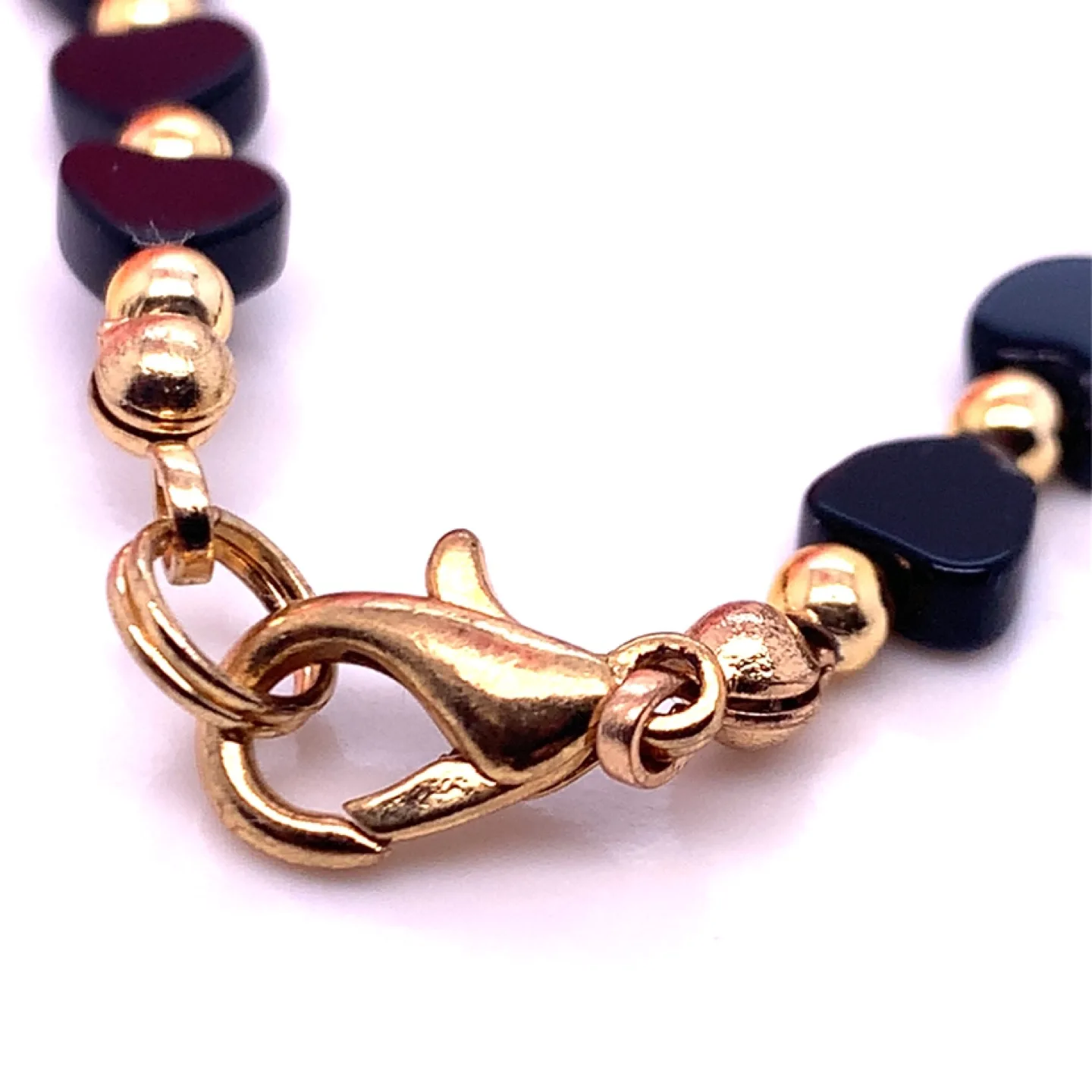 Black Heart Bead Necklace & Bracelet SET image indicator(10)