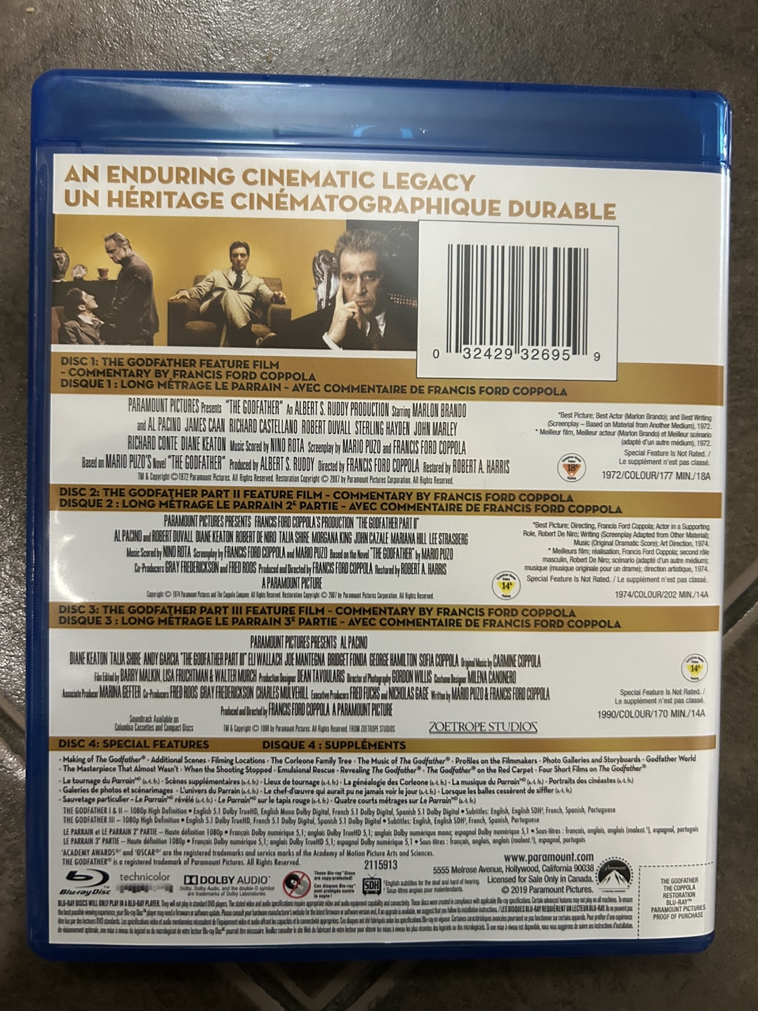 The Godfather Trilogy - Blu-ray - photo 2