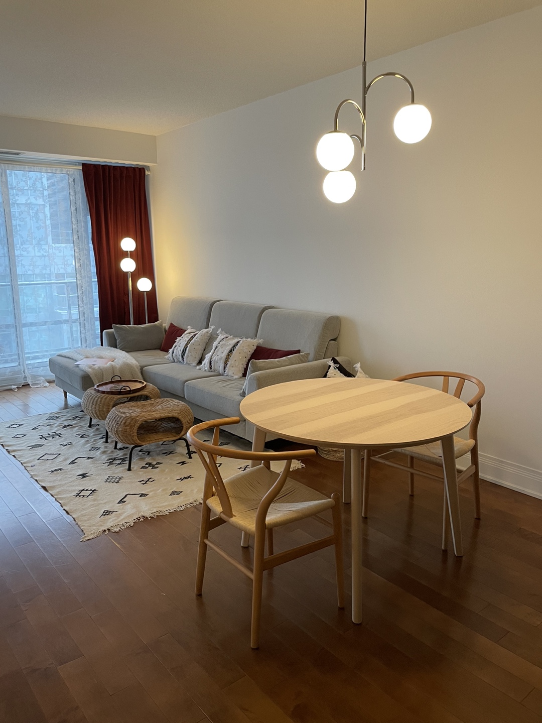 Natural Wood 4 Seater Dining Table 41 3/8” - photo 5