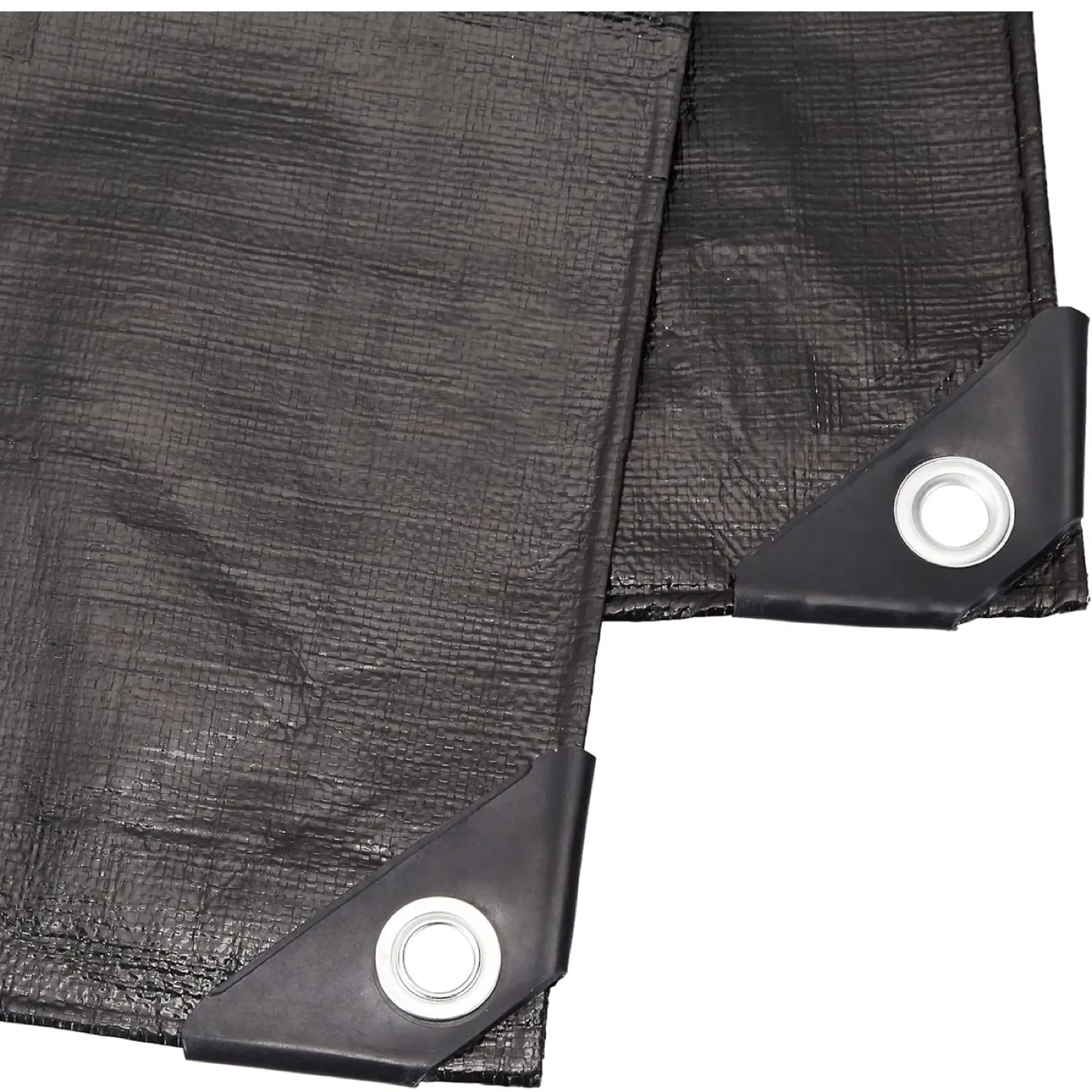 2-Pack,AmazonCommercial Heavy Duty Black Poly Tarp, 6 x 8 ft. image indicator(3)