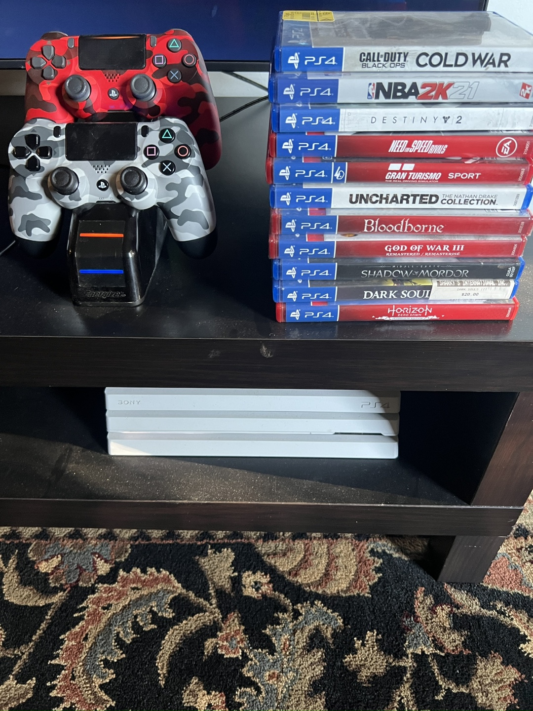 2TB white PS4 pro with 11 Games & Accessories - photo 2