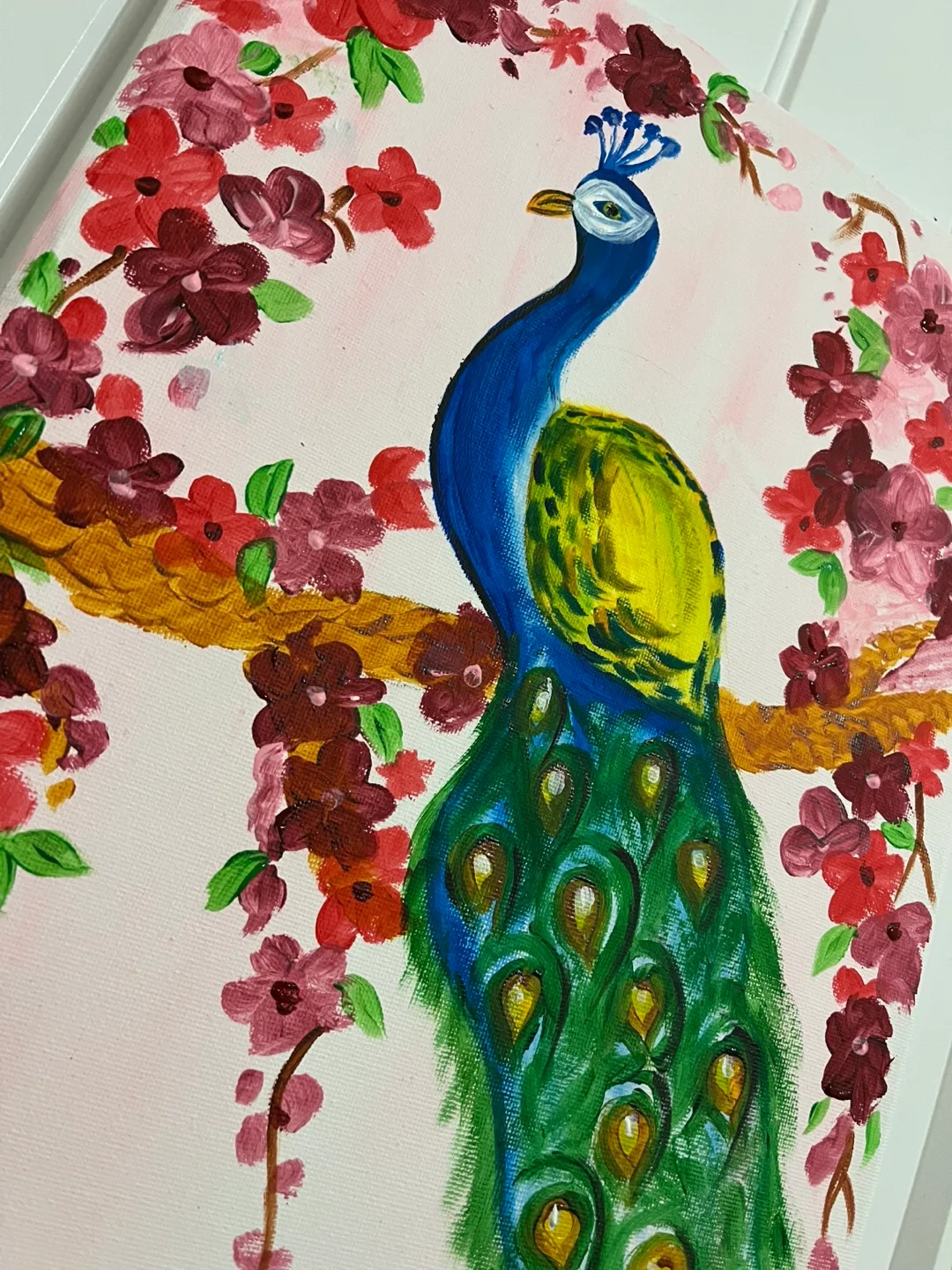 Peacock Painting on Canvas image indicator(2)