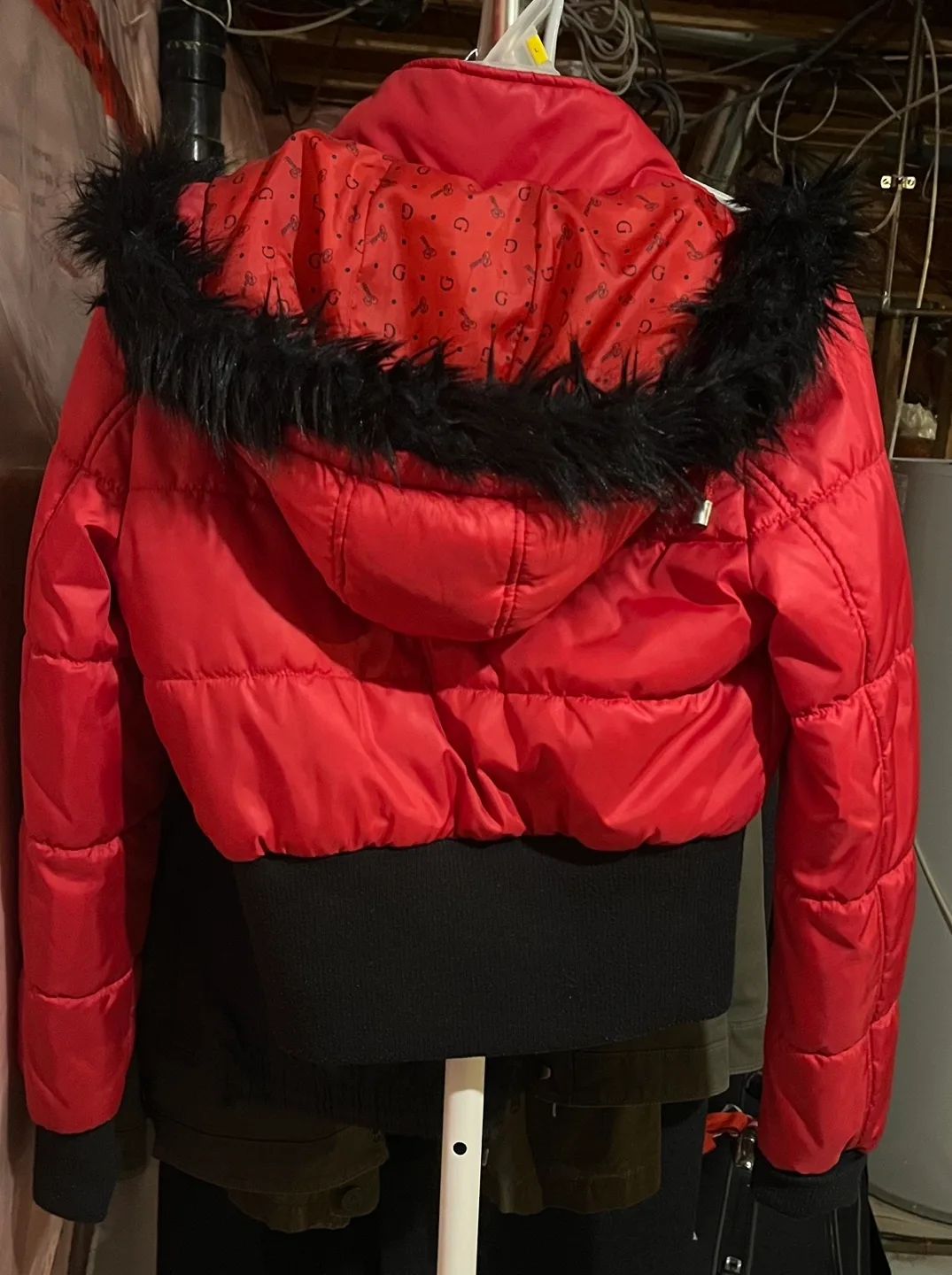 Guess Red Puffer Jacket image indicator(2)