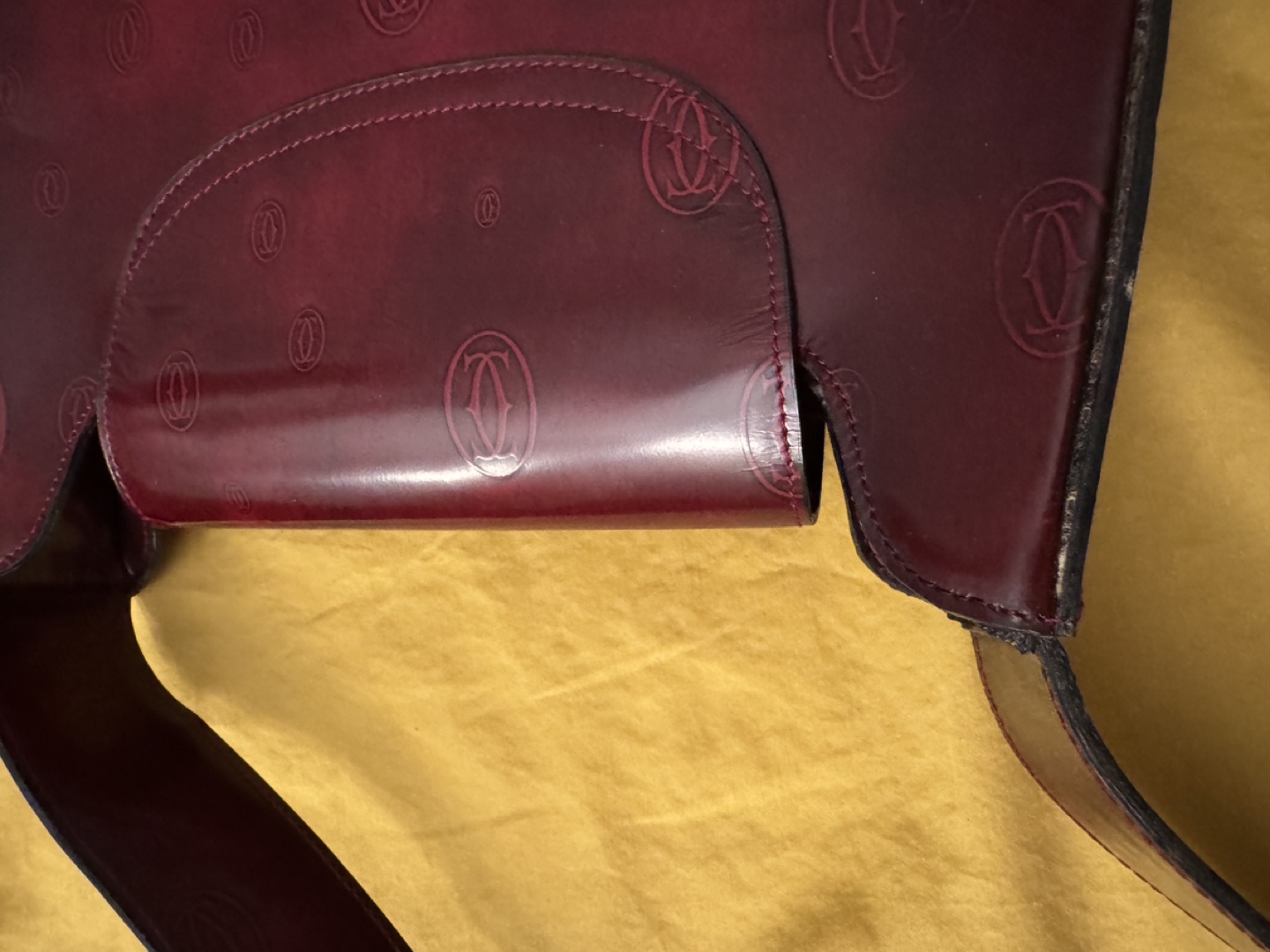 Vintage Cartier Leather Shoulder Bag - photo 5