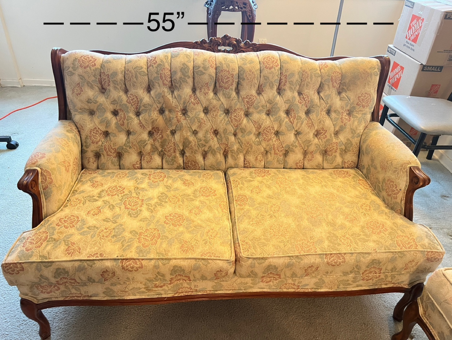 Vintage Floral Sofa Set - photo 3