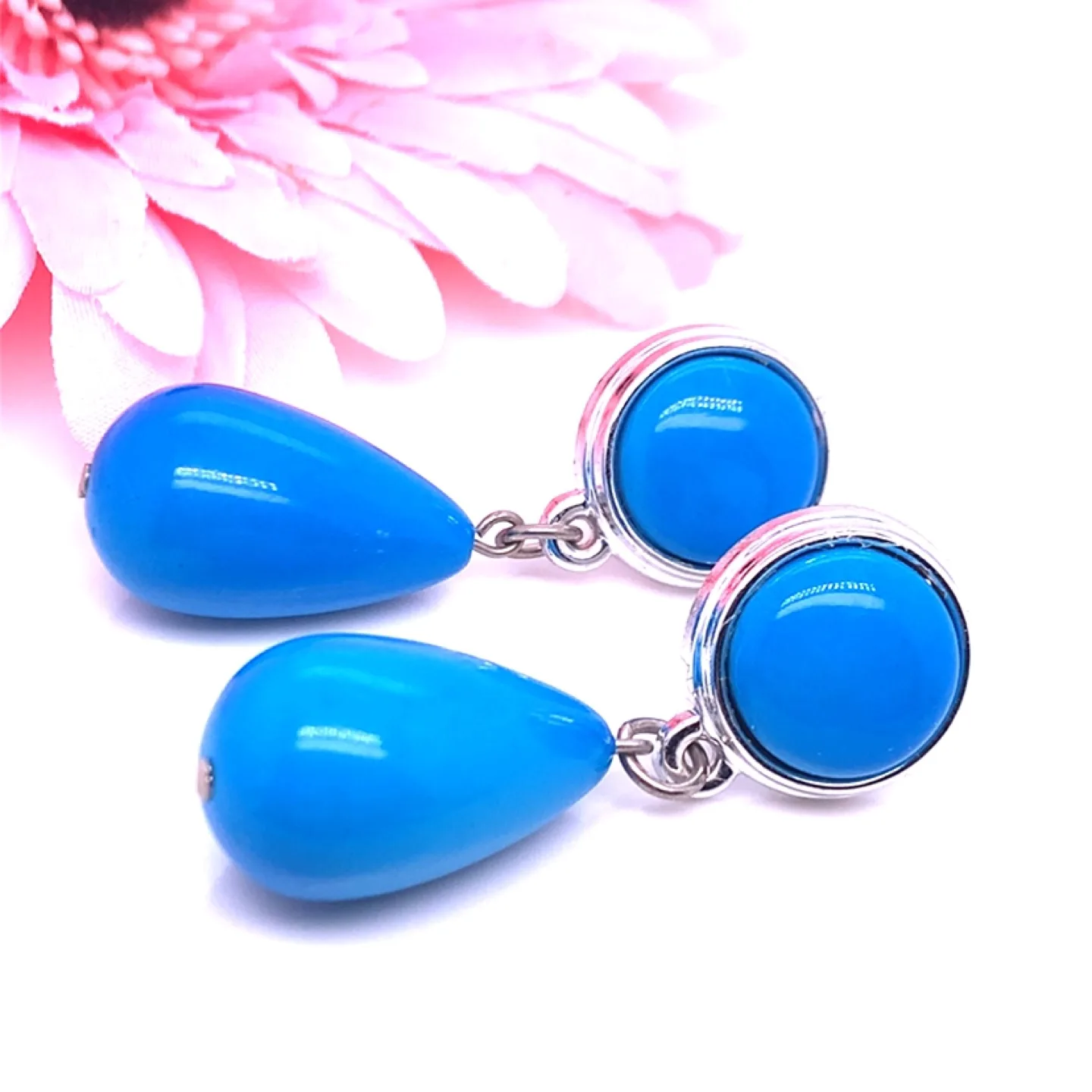 Turquoise Drop Earrings image indicator(4)